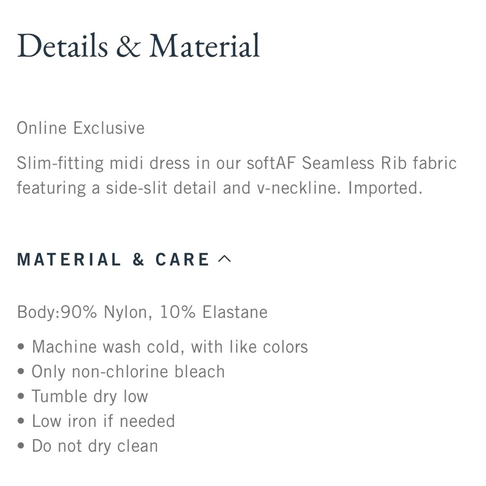 A&F Seamless Knit Midi - Picture 5 of 5